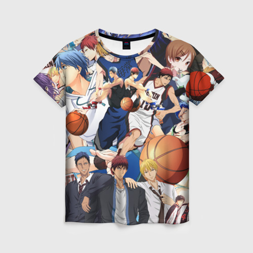 Женская футболка 3D Kuroko no Basket паттерн