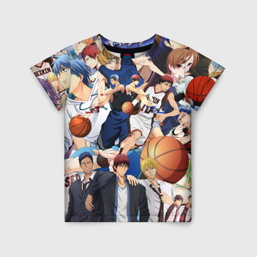 Детская футболка 3D Kuroko no Basket паттерн