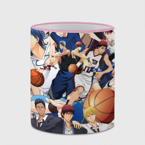 Кружка с полной запечаткой Kuroko no Basket паттерн, цвет Кант розовый - фото 4