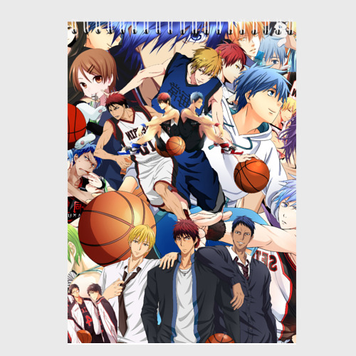 Скетчбук Kuroko no Basket паттерн, цвет белый - фото 2