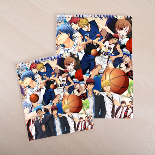 Скетчбук Kuroko no Basket паттерн, цвет белый - фото 4