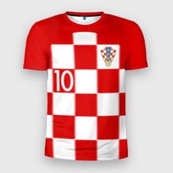 Мужская футболка 3D Slim Модрич Хорватия форма