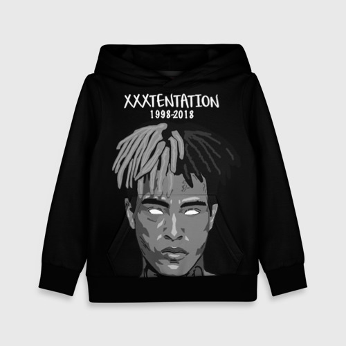 Детская толстовка 3D Xxxtentation RIP, цвет черный