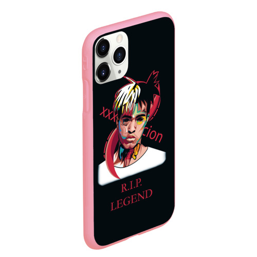 Чехол для iPhone 11 Pro Max матовый XXXTentacion RIP Legend 2, цвет баблгам - фото 3