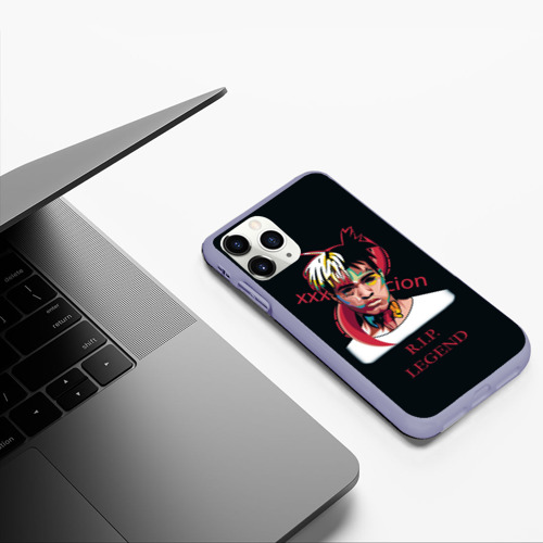 Чехол для iPhone 11 Pro матовый с принтом XXXTentacion / RIP Legend 2, фото #5