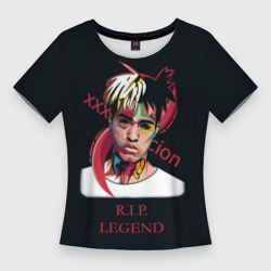 Женская футболка 3D Slim XXXTentacion RIP Legend 2