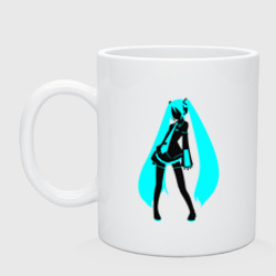 Кружка керамическая Силуэт Miku Hatsune