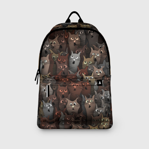 Рюкзак 3D с принтом Глупые коты, вид сбоку #3