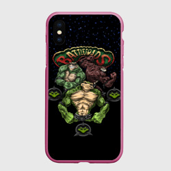 Чехол для iPhone XS Max матовый Battletoads Боевые Жабы