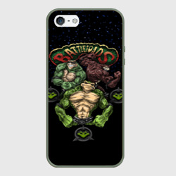 Чехол для iPhone 5/5S матовый Battletoads Боевые Жабы