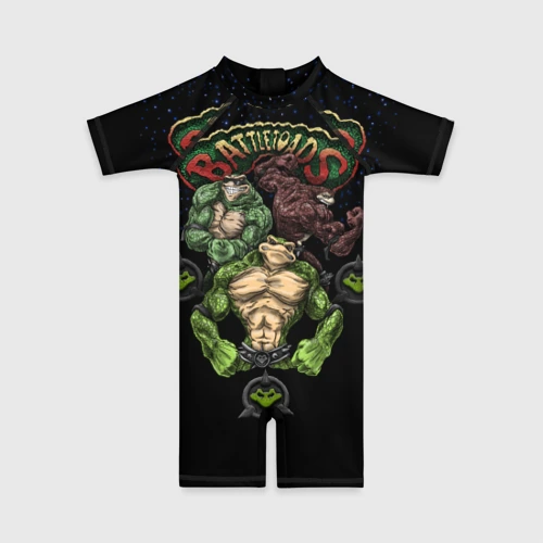 Детский купальный костюм 3D Battletoads Боевые Жабы