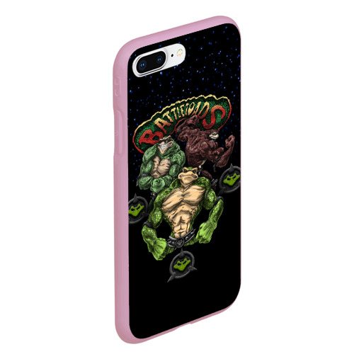 Чехол для iPhone 7Plus/8 Plus матовый Battletoads Боевые Жабы, цвет розовый - фото 3