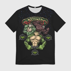 Мужская футболка 3D Battletoads Боевые Жабы