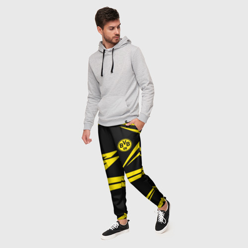 Мужские брюки 3D Borussia, цвет 3D печать - фото 3