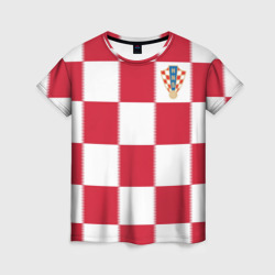 Женская футболка 3D Форма Хорватии