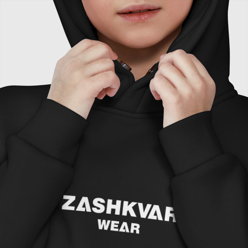 Детское худи Oversize хлопок Zashkvar wear, цвет черный - фото 7