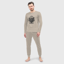 Мужская пижама с лонгсливом хлопок Русский Медведь - фото 2