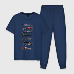 Мужская пижама хлопок Формула 1