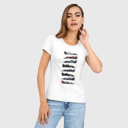 Женская футболка хлопок Slim Формула 1 - фото 2
