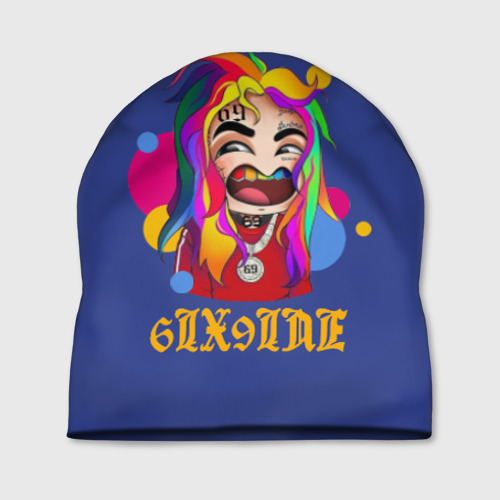 Шапка 3D 6IX9INE BLUE