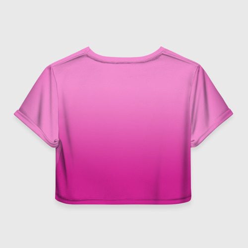 Женская футболка Crop-top 3D 6IX9INE UNICORN, цвет 3D печать - фото 2
