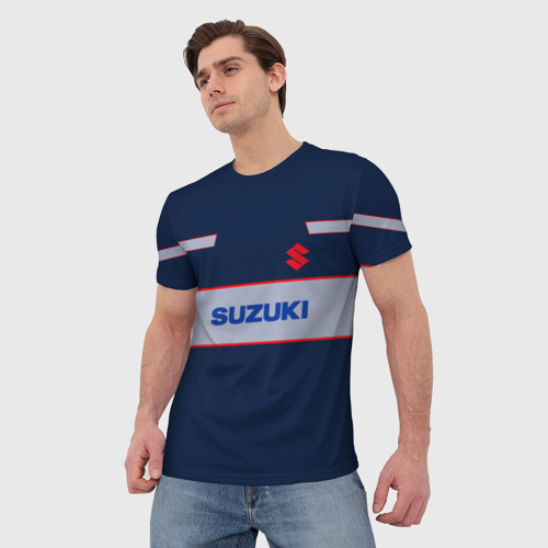 Мужская футболка 3D Suzuki, цвет 3D печать - фото 3