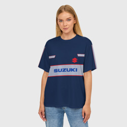 Женская футболка oversize 3D Suzuki - фото 2