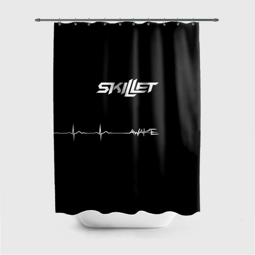 Штора 3D для ванной Skillet Awake