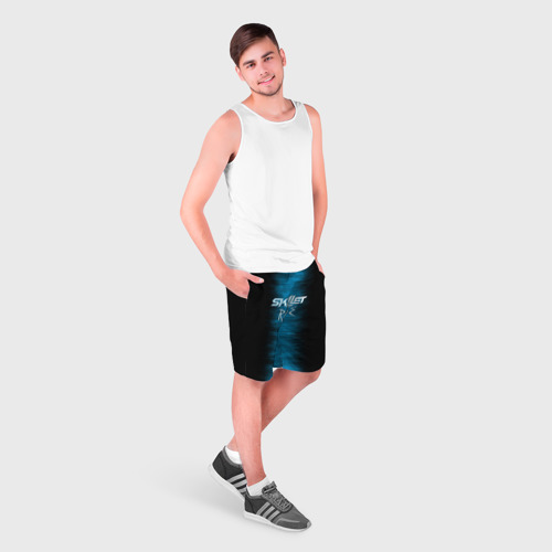 Мужские шорты 3D с принтом Skillet Rise, фото на моделе #1