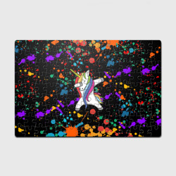 Головоломка Пазл магнитный 126 элементов Единорог радуга Rainbow unicorn