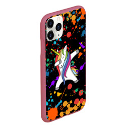 Чехол для iPhone 11 Pro Max матовый Единорог радуга Rainbow unicorn - фото 2