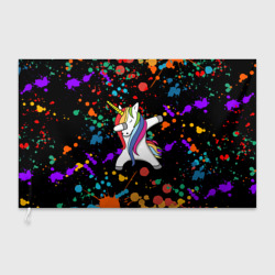 Флаг 3D Единорог радуга Rainbow unicorn