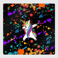 Магнитный плакат 3Х3 Единорог радуга Rainbow unicorn