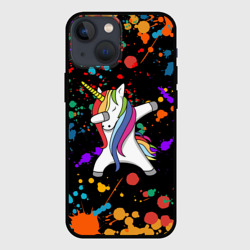 Чехол для iPhone 13 mini Единорог радуга Rainbow unicorn