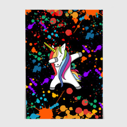 Постер Единорог радуга Rainbow unicorn