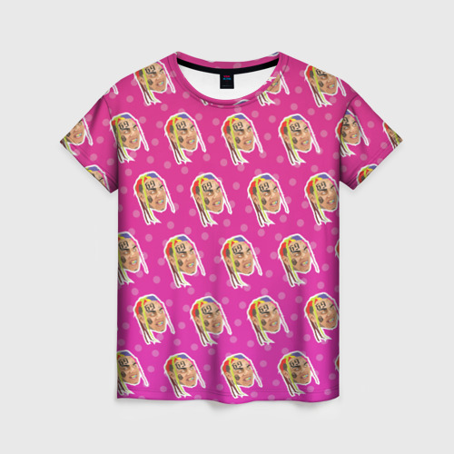 Женская футболка 3D 6IX9INE PATTERN, цвет 3D печать