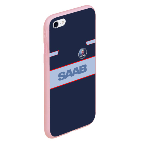 Чехол для iPhone 6/6S матовый с принтом Saab, вид сбоку #3