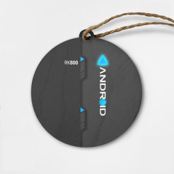 Деревянная игрушка круг RK 800 Connor detroit Become Human