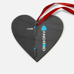 Деревянная игрушка Сердце RK 800 Connor detroit Become Human