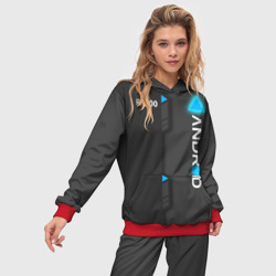 Женский костюм с толстовкой 3D RK 800 Connor detroit Become Human - фото 2