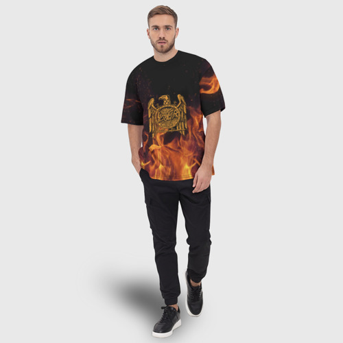 Мужская футболка oversize 3D Slayer, цвет 3D печать - фото 5