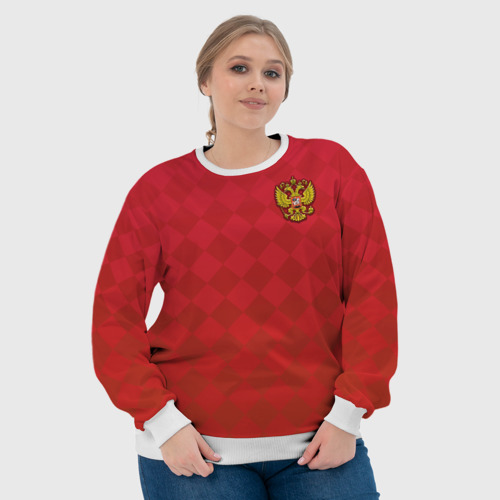 Женский свитшот 3D Сборная России по футболу, цвет 3D печать - фото 6