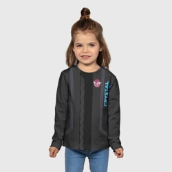 Детский лонгслив 3D Cyberpunk 2077 Куртка V косплей образ с Они Самурай на спине - фото 2