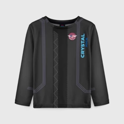 Детский лонгслив 3D Cyberpunk 2077 Куртка V косплей образ с Они Самурай на спине