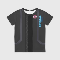 Детская футболка 3D Cyberpunk 2077 Куртка V косплей образ с Они Самурай на спине