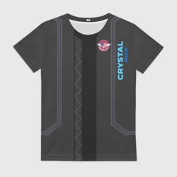 Женская футболка 3D Cyberpunk 2077 Куртка V косплей образ с Они Самурай на спине