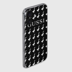 Чехол для iPhone 16 силиконовый с защитой камеры Gussi Black - фото 2