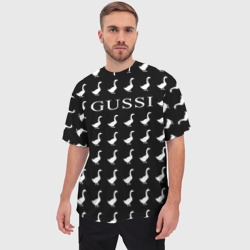 Мужская футболка oversize 3D Gussi Black - фото 2