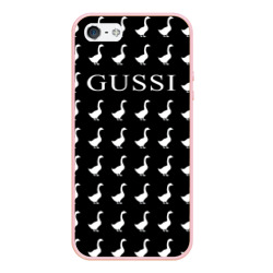 Чехол для iPhone 5/5S матовый Gussi Black