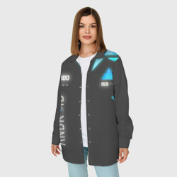 Женская рубашка oversize 3D Connor Detroit: Become Human - фото 2